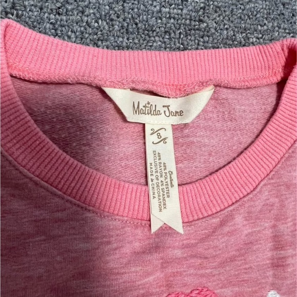 Matilda Jane Pink Ruffle Sweatshirt - Picture 4 of 5